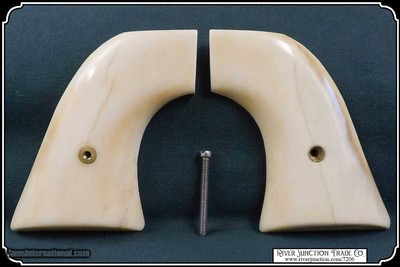 Smooth Bone Two Piece Grips for 1st or 2nd Gen Colt SAA RJT# 7206 - Image 5 of 8