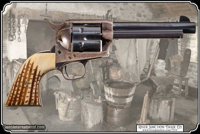 Hash Mark Real Bone Grips for Colt 1873 SAA 1st and 2nd Gen RJT# 7214 - Image 2 of 8