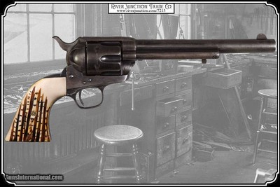 Elk Antler Hash Mark Grips for Colt 1873 and Clones RJT# 7215 - Image 2 of 8