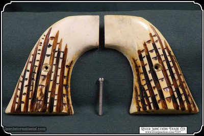 Elk Antler Hash Mark Grips for Colt 1873 and Clones RJT# 7215 - Image 5 of 8