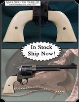 Colt SAA M1873 Smooth Bone Grips for 1st and 2nd Generation RJT# 7207 - 1 of 8