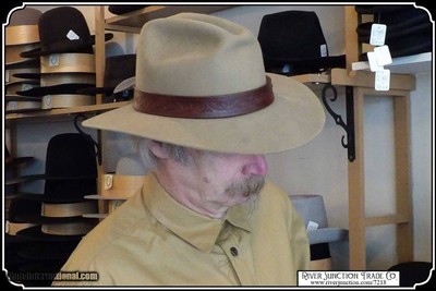 Hat Band- Saddle Makers Leaf and Vine Rich Mahogany - Image 3 of 10