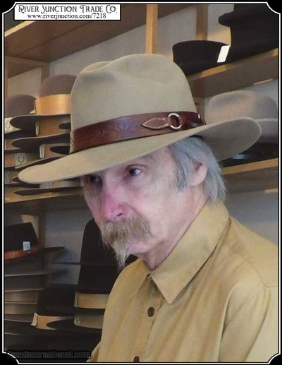Hat Band- Saddle Makers Leaf and Vine Rich Mahogany