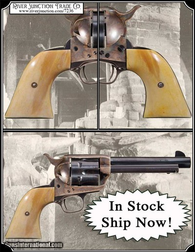 Colt 1st and 2nd Gen SAA Smooth Bone Grips 2 Piece RJT#7236