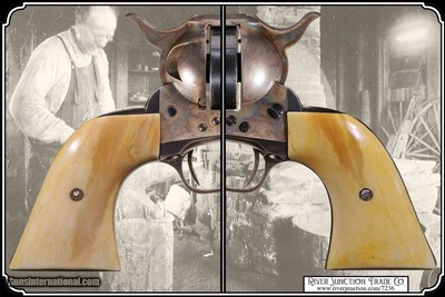 Colt 1st and 2nd Gen SAA Smooth Bone Grips 2 Piece RJT#7236 - Image 4 of 8