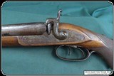 Antique12ga SxS percussion coachgun Engraved with pistol grip - 6 of 17