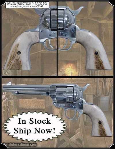 Uberti 1873 Elk 2 Piece Grips with Bark RJT# 7261