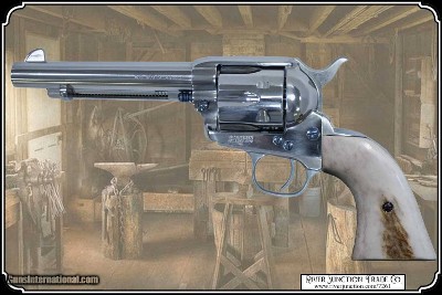 Uberti 1873 Elk 2 Piece Grips with Bark RJT# 7261 - Image 2 of 8