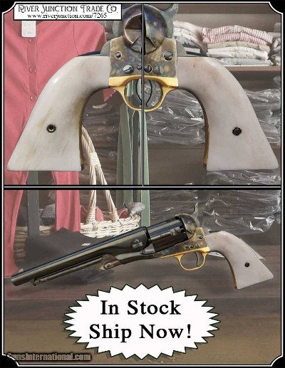 Bone Grips for Uberti 1860 Army RJT# 7265