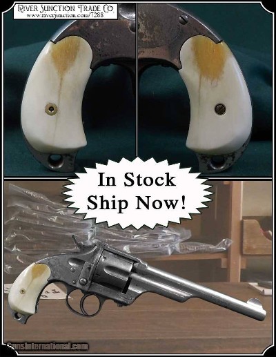 Merwin Hulbert Pocket Army Smooth Bone Grips RJT# 7288