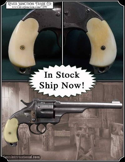 Hand Crafted Smooth Bone Merwin Hulbert Grips RJT# 7290