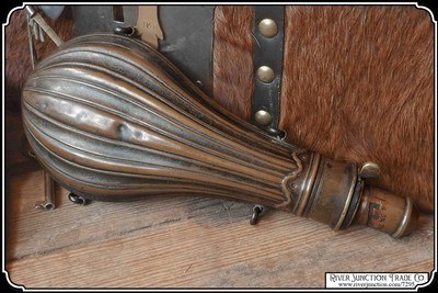Copper powder flask Marked G. & J. W. Hawksley - Image 2 of 9