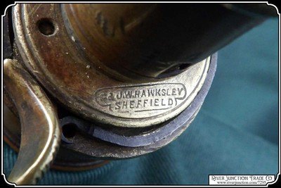 Copper powder flask Marked G. & J. W. Hawksley - Image 6 of 9