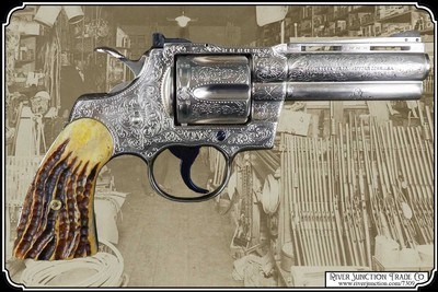 Light Antiqued Jigged Elk for Colt Python - Image 2 of 8