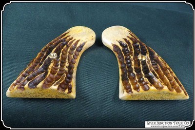 Light Antiqued Jigged Elk for Colt Python - Image 6 of 8