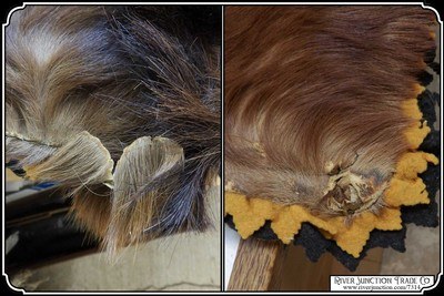 Antique Hair on Hide Horse Hide Lap Robe - Image 7 of 11