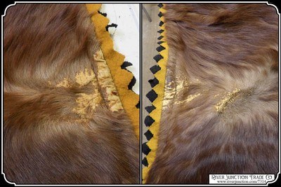 Antique Hair on Hide Horse Hide Lap Robe - Image 8 of 11