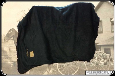 Antique Hair on Hide Horse Hide Lap Robe - Image 4 of 11