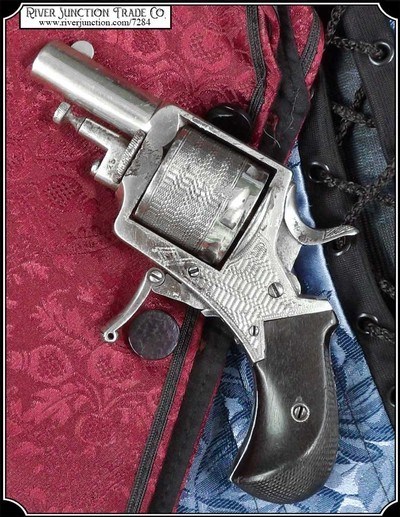 Engraved Folding Trigger Revolver