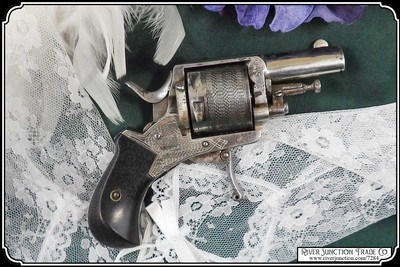 Engraved Folding Trigger Revolver - Image 3 of 18