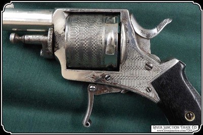 Engraved Folding Trigger Revolver - Image 8 of 18