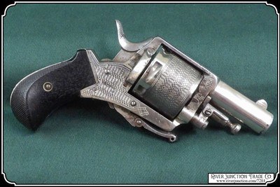 Engraved Folding Trigger Revolver - Image 7 of 18