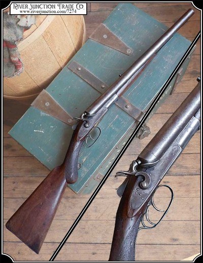 Remington Model 1889 SxS Hammer coachgun in 10 gauge. sawedoff shotgun