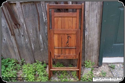 Antique Folding Camp Chairs, 4 chair set. - Image 5 of 8
