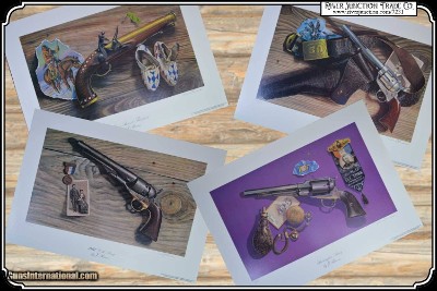 Jerry Riness 4 Hand Gun Prints - Image 2 of 12