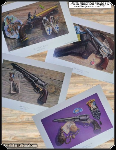Jerry Riness 4 Hand Gun Prints