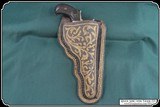Fancy cactus fiber & Leather Right Hand Holster for Colt Lighting - 4 of 8