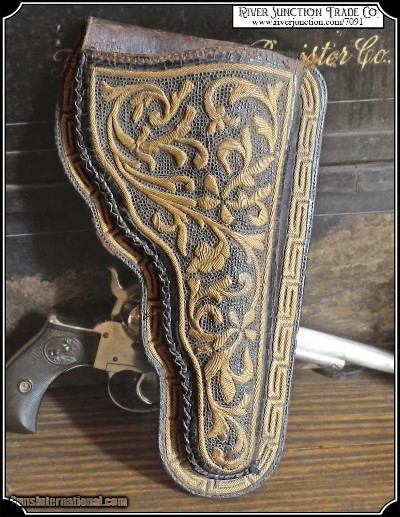 Fancy cactus fiber & Leather Right Hand Holster for Colt Lighting