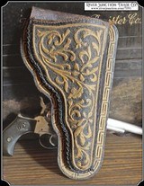 Fancy cactus fiber & Leather Right Hand Holster for Colt Lighting - 1 of 8