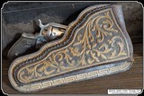 Fancy cactus fiber & Leather Right Hand Holster for Colt Lighting - 3 of 8