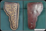 Fancy cactus fiber & Leather Right Hand Holster for Colt Lighting - 6 of 8