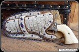 Hand Made Leather Holster with Traditional Beading - 2 of 9