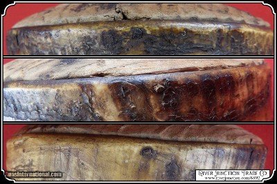 Large Antique militia Powder Horn - Image 5 of 7