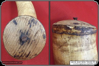 Large Antique militia Powder Horn - Image 4 of 7
