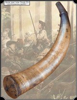 Large Antique militia Powder Horn