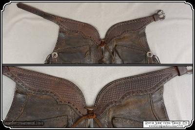 Original Antique shotgun chaps usable. - Image 6 of 10