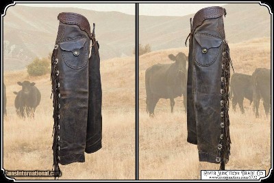 Original Antique shotgun chaps usable. - Image 5 of 10