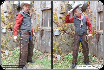 Original Antique shotgun chaps usable. - Image 3 of 10