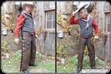 Original Antique shotgun chaps usable. - 3 of 10 Original Antique shotgun chaps usable. - 3 of 10