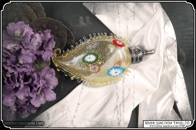 One of a kind "Rare" Venetian / Murano Millefiori glass scent bottle - Image 2 of 9