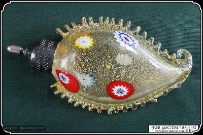 One of a kind "Rare" Venetian / Murano Millefiori glass scent bottle - Image 3 of 9