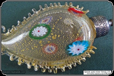 One of a kind "Rare" Venetian / Murano Millefiori glass scent bottle - Image 6 of 9