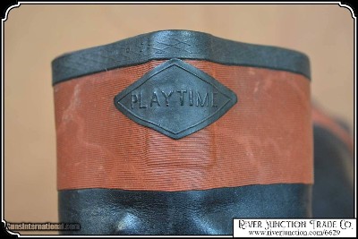 A Rare, Antique, Civil War Style, Childs rubber Boots. - Image 5 of 9