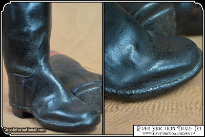 A Rare, Antique, Civil War Style, Childs rubber Boots. - Image 7 of 9