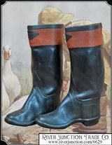 A Rare, Antique, Civil War Style, Childs rubber Boots.