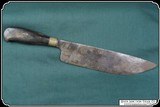 Original 19th Century hand forged scalping knife and beaded sheath - 6 of 14